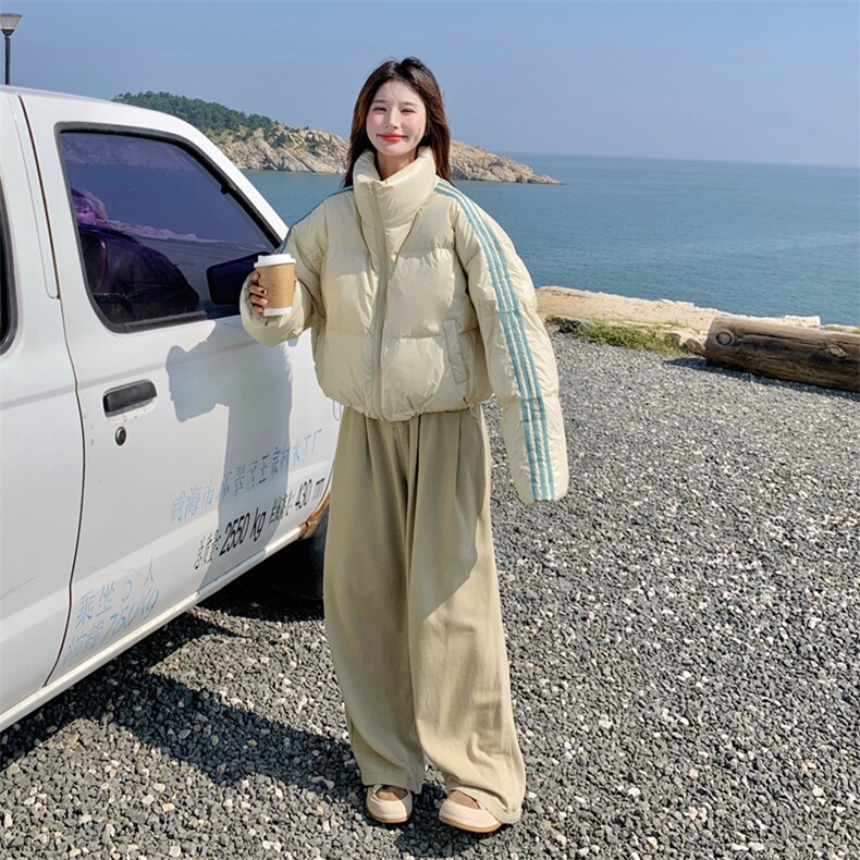 大货90白鸭绒外套立领短款羽绒服2C158-8613-P255-K358,女装羽绒服,2C158