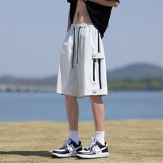 草坪-夏季短裤潮牌户外运动五分防水大码冲锋裤XZ301b-2-DK725P35，男装牛仔裤，星座301B-2（原A443-1）