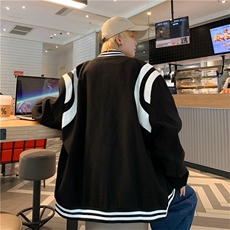 棒球服夹克男韩版潮流休闲外套ins春秋季黑白运动衣服W1627-P50，男装夹克，星座512-2