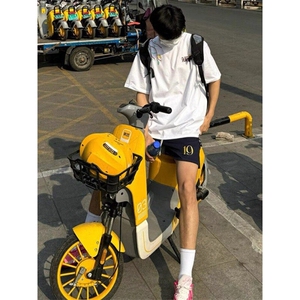 夏季新款港风美式刺绣设计感套头圆领短袖T恤男女 ZX467-P33图片