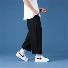 男士韩版潮流百搭休闲长裤春秋季港风直筒宽松ins阔腿裤k342-p30，男装休闲裤，星座1008