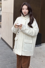 现货白色羽绒服中长款2C212-G07-P295-K398，女装羽绒服，2C212