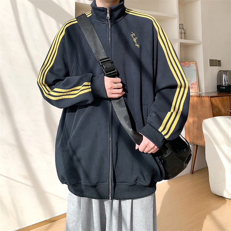 卫衣开衫男女立领外套春秋新款宽松百搭上衣XZ102B-1W2571P65,女装短外套,星座102B-1