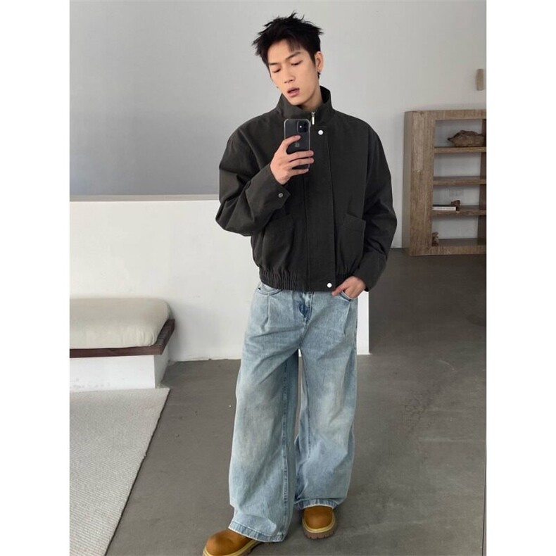 【有货】DN1213-P55美式复古水洗cleanfit牛仔裤男女春秋直筒长裤,男装牛仔裤,星座603-2