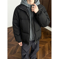 现货高品质重磅工艺美式高街假两件PU皮棉衣男女加厚棉服外套，男装棉衣，电商A486-1