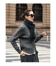 2025年秋季纯色时尚百搭通勤简约休闲麻花开衫,女装羊毛衫,梵泰羊绒, 2025年秋季纯色时尚百搭通勤简约休闲麻花开衫,女装羊毛衫,梵泰羊绒,