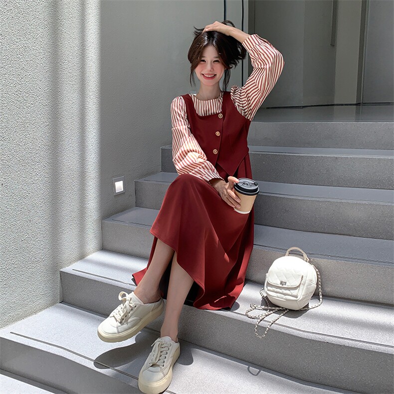 假两件连衣裙,女装连衣裙,2B137