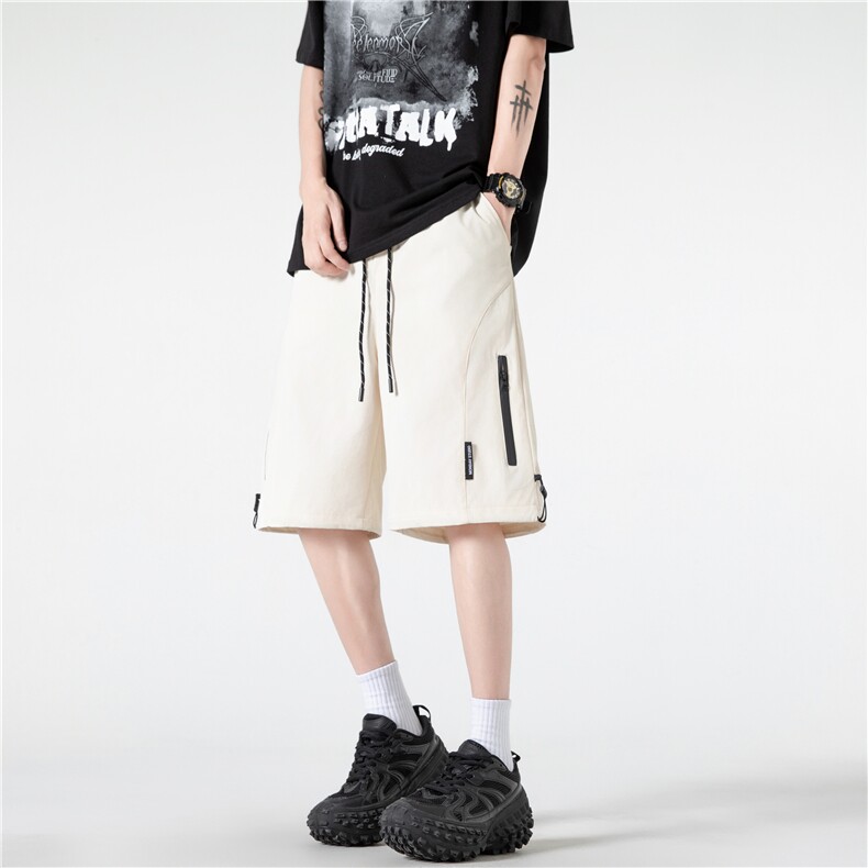 抖音品质机能防水拉链设计宽松冲锋裤短裤B315-K24071-特p30控58,男装休闲裤,电商B315