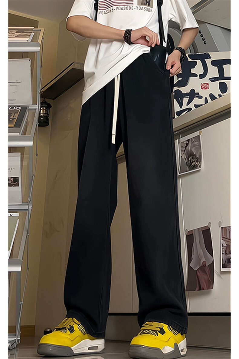 牛仔裤男直筒宽松大码抽绳美式裤子长裤K8471-P38【特价】,男装牛仔裤,电商A007