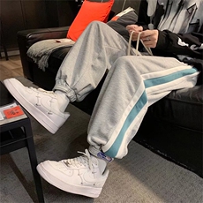 男春季休闲裤魔术贴束脚休闲撞色拼接卫裤K063P32，男装休闲裤，星座1116-2