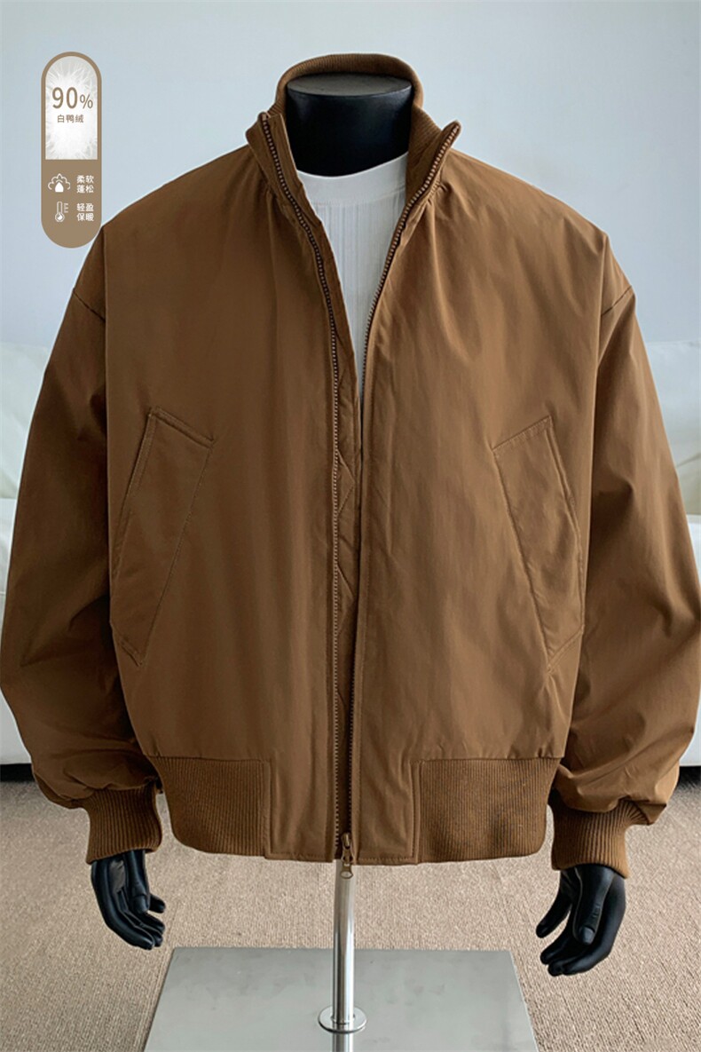 广检90%白鸭绒冬季假模羽绒服充绒量75gM-5XHY25593-特P109,男装羽绒服,电商A022