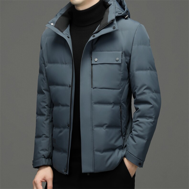 CDY7689钱塘2020-2中年男士连帽休闲保暖羽绒服外套数据好P240,男装羽绒服,钱塘207-2