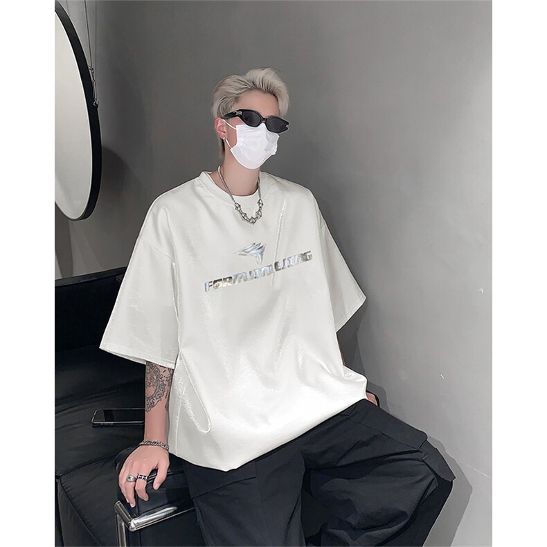 男装短袖T恤 2025夏季丝光棉印花五分袖体恤 XZ514-2-2024100-P58图片