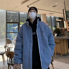 港风外景冬季宽松百搭棉服男羊羔毛大码棉衣男外套M229-P100，男装棉衣，星座1109-3