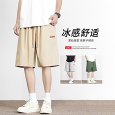 简约时尚百搭短裤垂顺冰丝五分裤宽松休闲裤DK513特批-1739，男装休闲裤，星座718-1
