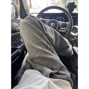 【有货】美式复古cleanfit牛仔裤男宽松直筒vibe风裤子820LL-P48图片