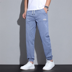 2026春夏季薄款束脚牛仔裤男弹力百搭宽松潮流LK2135-p45外贸图片