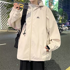 日系户外情侣冲锋衣外套男女秋季新款连帽防水登山服夹克JW147，男装夹克，星座1116A-1（原606A）