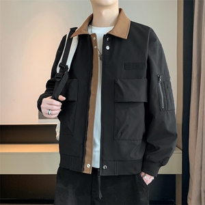 新款现货户外夹克男翻领撞色上衣外套A157B-JK2513-特P75图片