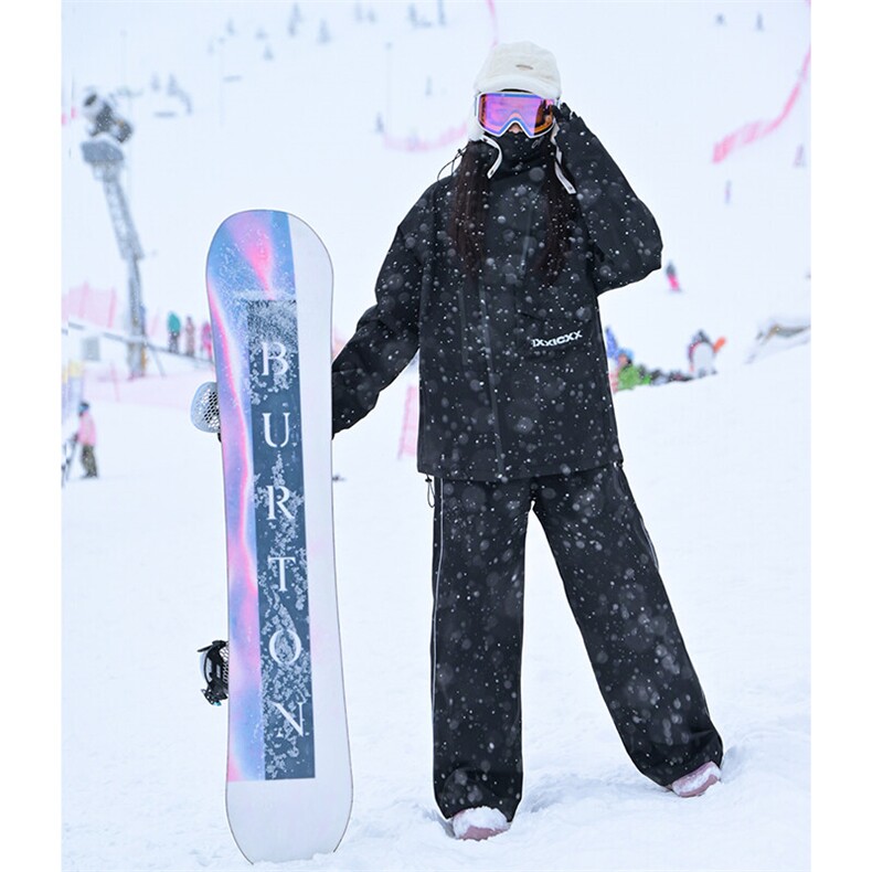 保暖加棉加厚男女单板滑雪服防风防水套装HF57+HK1164J加绒-P270,男装休闲套装,电商A001