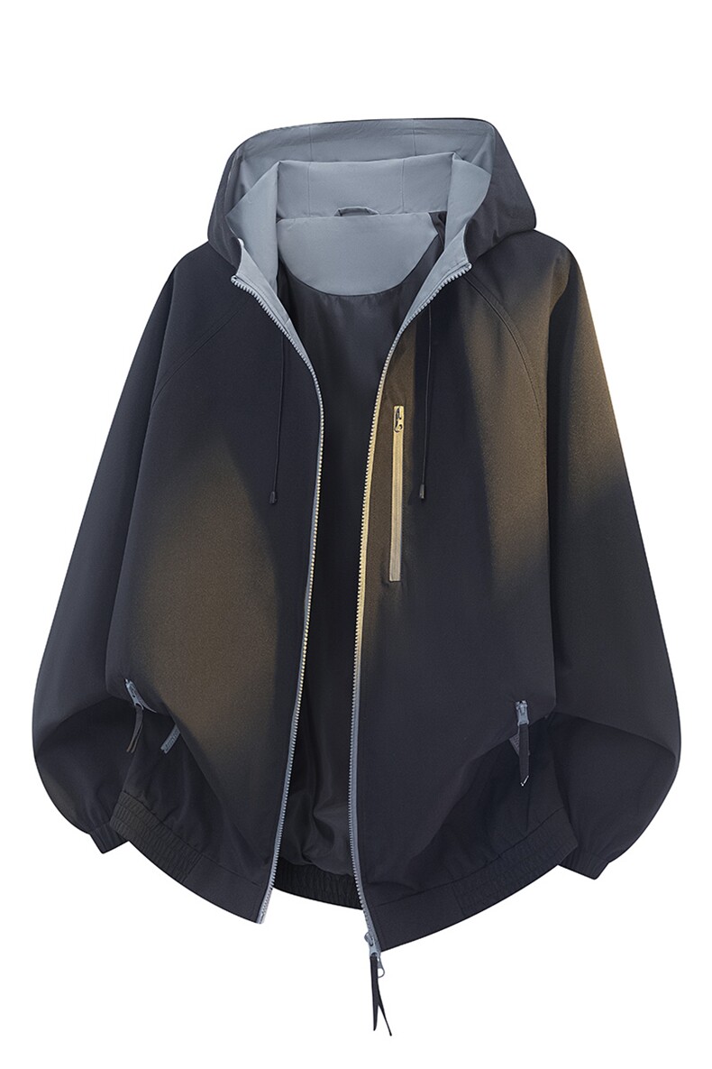 美式高街户外骑行登山服防水防风宽松大码潮百搭夹克外套8601-P55,男装夹克,电商B306