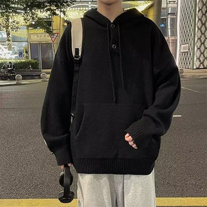 B308P58卫衣男潮流风景字母设计卫衣学生休闲无帽卫衣外套图片