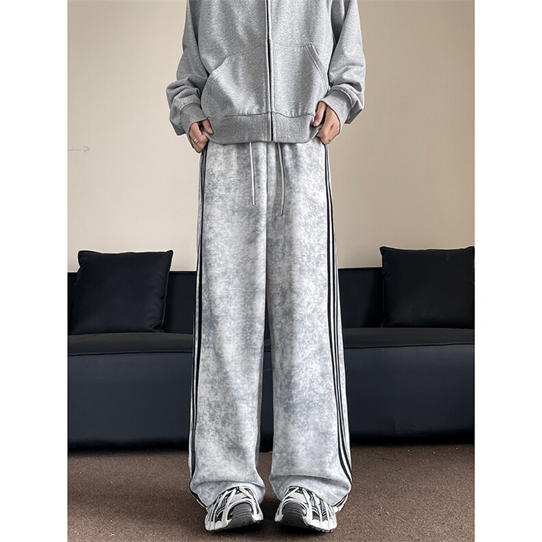 2025秋季新款废土风脏脏休闲裤长裤XZ806-CK03055-P68控88，男装休闲裤，四季星座806