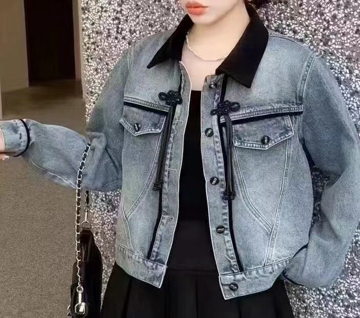 2024年春季,女装牛仔外套,喜见多金