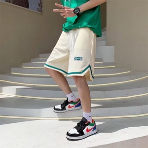 运动裤宽松型时尚潮牌五分裤青春流行夏季休闲裤纯色D103-P26图片