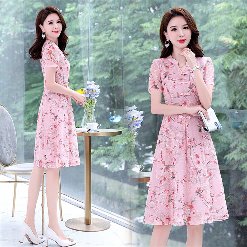 2024夏装时尚连衣裙，女装连衣裙，伊航服饰