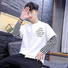 2919秋款卫衣男圆领潮流韩版宽松ins火上衣潮牌外套，男装卫衣，电商D310（原电商305）