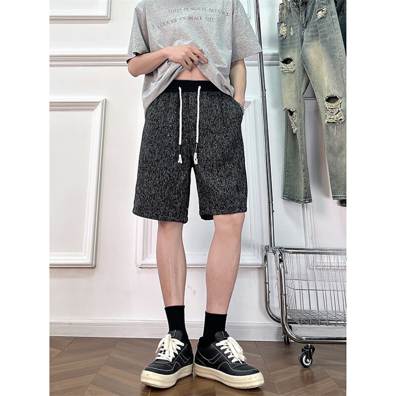 A178男女同款冰丝速干短裤休闲夏季外穿宽松休闲裤DK160-P28,男装休闲裤,电商A178