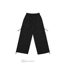 秋冬日系复古阔腿基础款抽绳工装裤男女宽松束脚休闲裤MK359P41，男装工装外套，星座1013-5