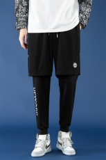 春季新款男士假两件叠穿酷霸青少年潮牌韩版修身休闲裤SK2117-P80，男装休闲裤，电商A128