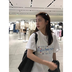 万针全刺绣工艺抖音得物高品质260克重磅纯棉双纱美式高街短袖T恤，男装T恤，电商A486