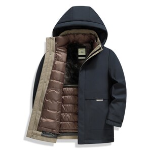 新款男士羽绒服加厚款可脱卸内胆防寒佳品309B-3-Y096T-P245图片