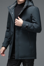 男士商务休闲羽绒服2023冬季新款中年爸爸装可脱卸帽厚款保暖外套，男装羽绒服，电商B212（原钱塘6029）