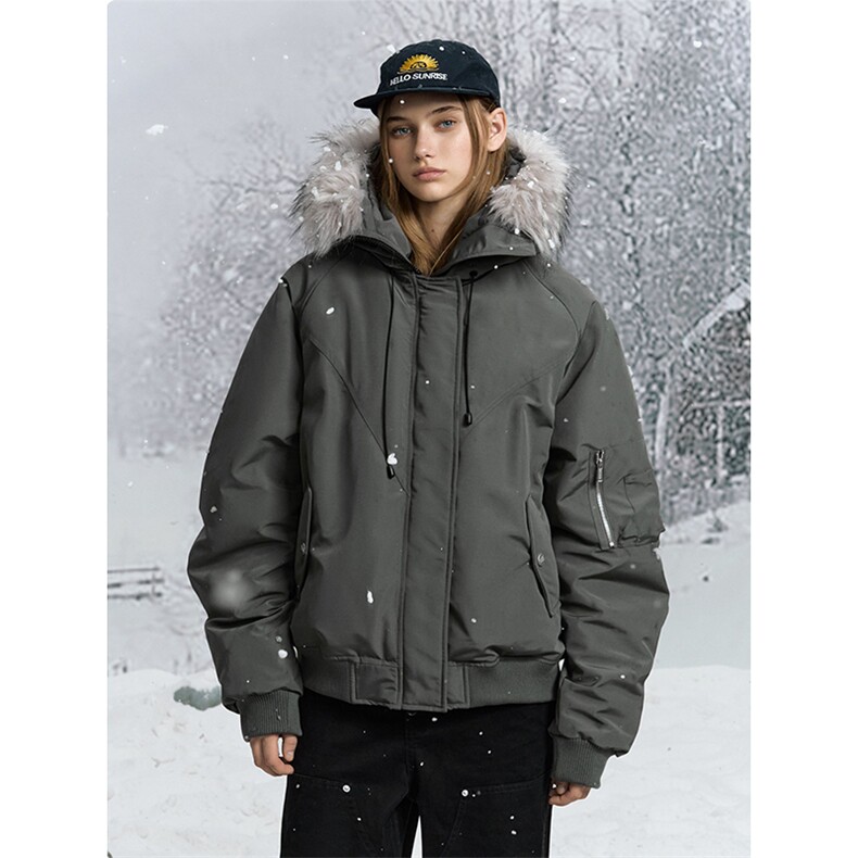 [网图]夹棉加厚连帽棉衣可拆卸毛领派克服男5D1197-TP115198,男装棉衣,电商A102