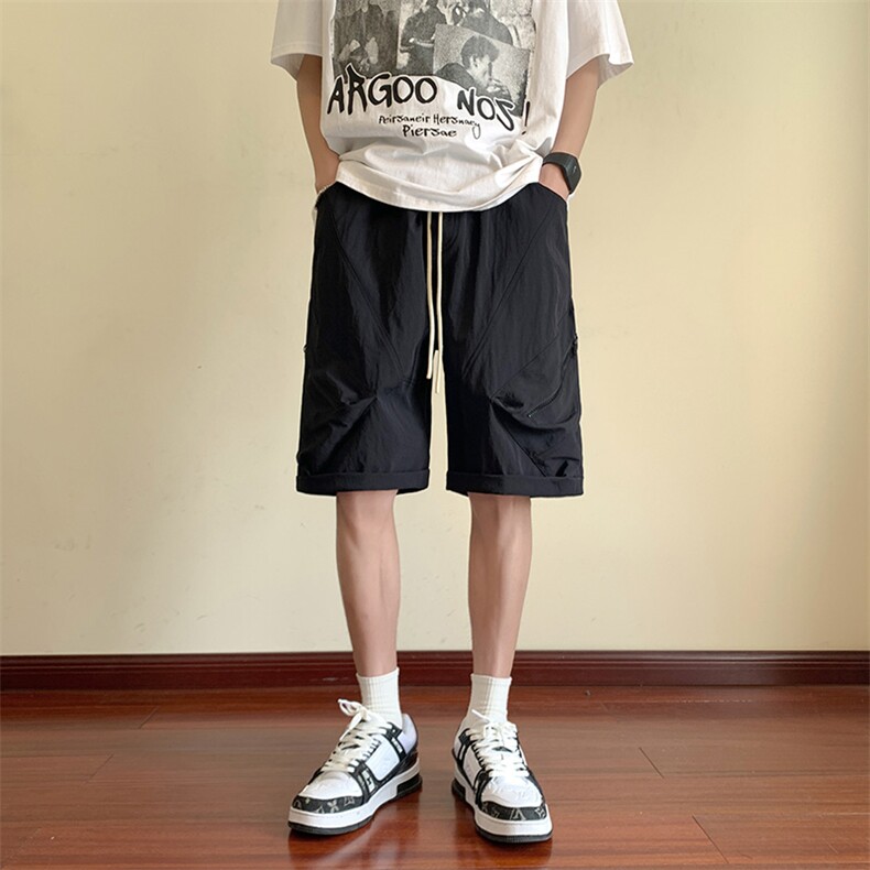 高品质潮流大口袋休闲短裤宽松大码五分裤A161-D9207-P45,男装休闲裤,电商A161