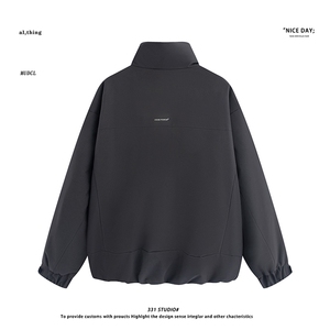 平铺~新标90白鸭绒冬季冲锋衣立领拼色羽绒服外套 E100/P268图片