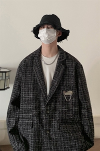 1小香风港风西服男休闲大码情侣西装男外套XF8746P95控128图片