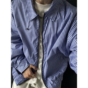 【有货】CLR3033CC-特P78 双面穿拼接格子翻领夹克外套男女图片
