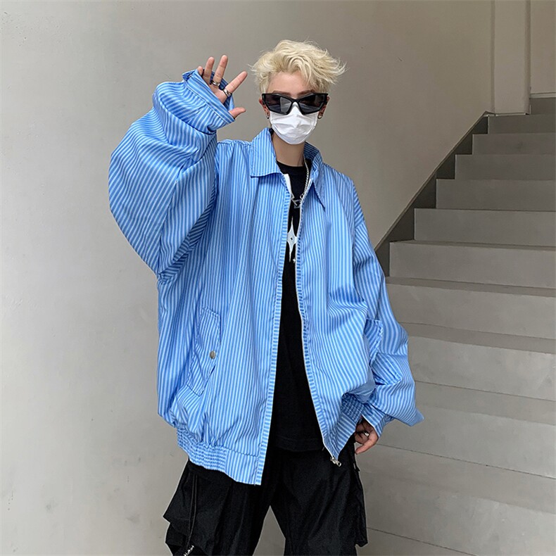 港风秋款男飞行员夹克工装外套设计感小众设计感JK0651-P63图片