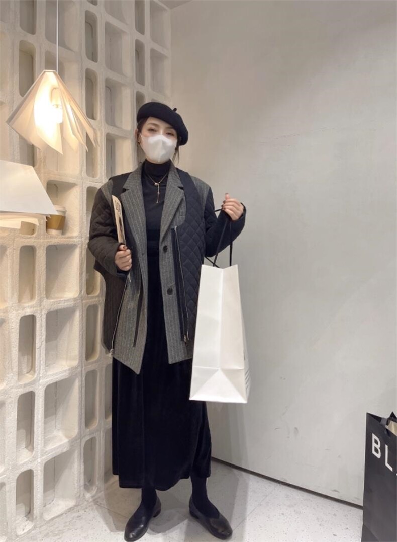 冬季新款设计?可脱卸假两件,女装其它,U·M