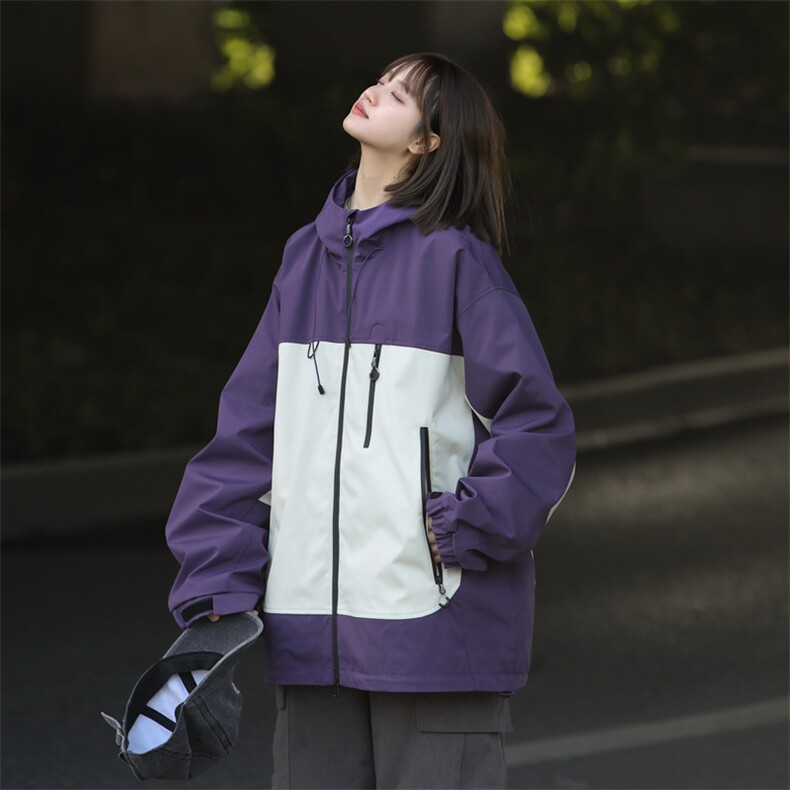 中性风现货三防户外夹克男连帽冲锋衣外套DSA157B-J129-P60图片