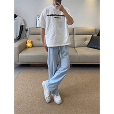 现货！复古肌理感休闲裤夏季百搭男女同款长裤-XX80011-特批35，男装休闲裤，电商A061