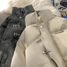 XZ213-M2388-P138控168港风潮牌宽松百搭立领夹棉保暖棉服男潮，男装棉衣，星座213