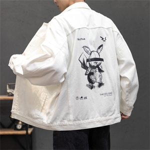 爆爆 秋装新款男士牛仔衣情侣宽松外套男女百搭牛仔夹克JK333-P70图片