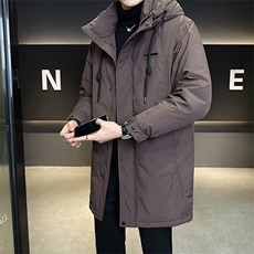 标50绒店主风冬季男士中长款连帽羽绒服保暖外套9919-P275，男装羽绒服，电商B338