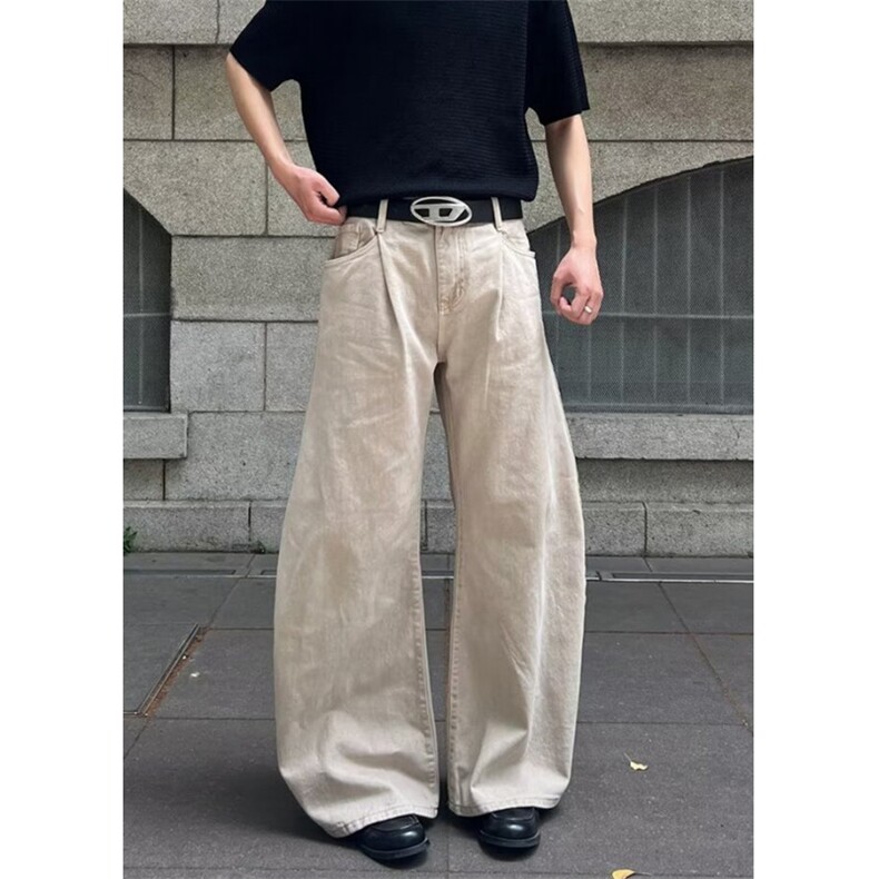 WE1713-P52潮牌复古cleanfit直筒休闲裤男夏季宽松新款百搭工装,男装工装外套,电商B323A